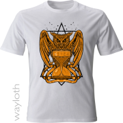 T-Shirt Time Owl white by Wayloth